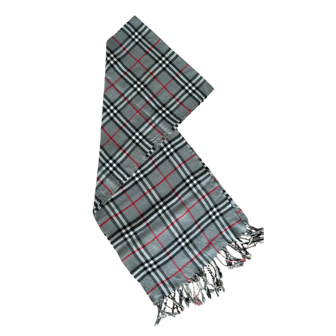 Burberry Scarf (Grey) (Vintage)