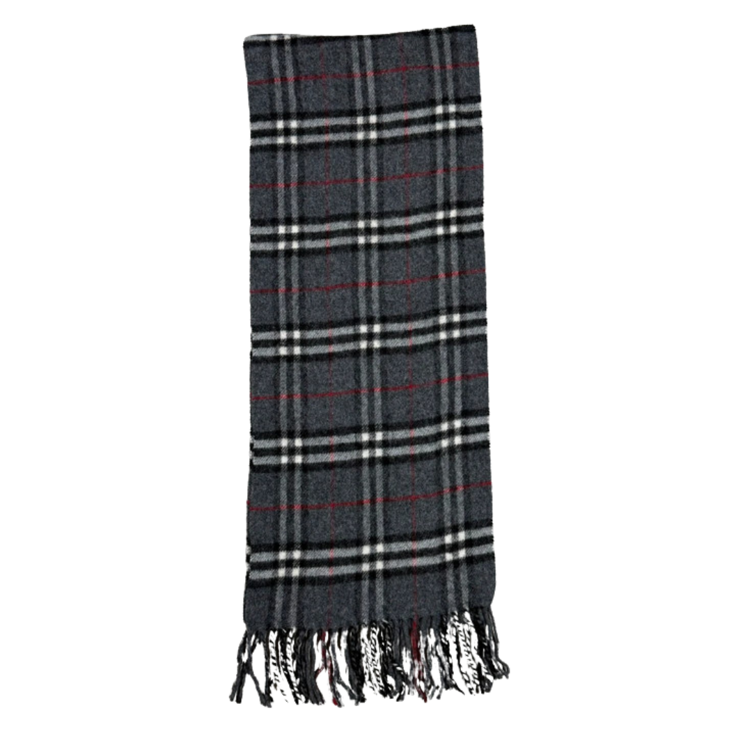 Burberry Scarf (Dark Grey) (Vintage)