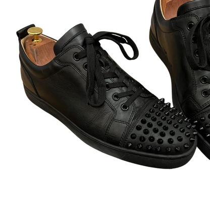 Christian Louboutin Louis Junior Spike Sneakers (Black)
