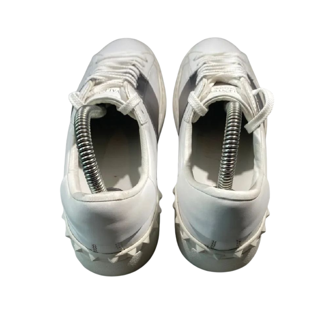 Valentino Garavani Open Sneakers (White Silver) (Womens)