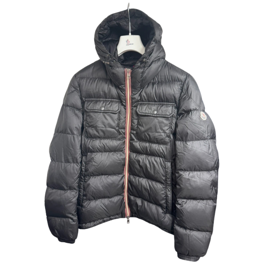 Moncler Morane Hooded Down Jacket (Black)