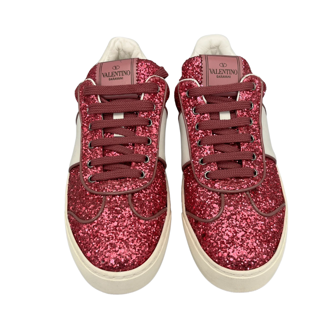 Valentino Garavani Flycrew Sneakers (Pink) (Womens)