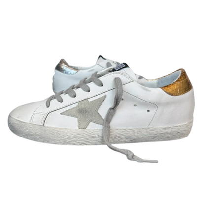 Golden Goose Special Edition Superstar Sneakers (Gold Heel) (Womens) (New)