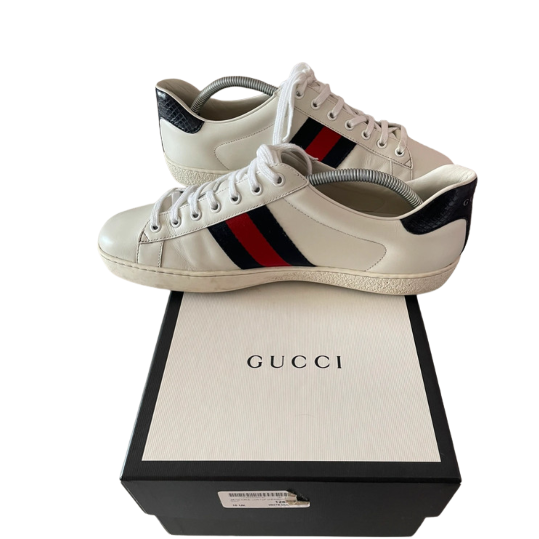 Gucci Ace Sneakers (White)