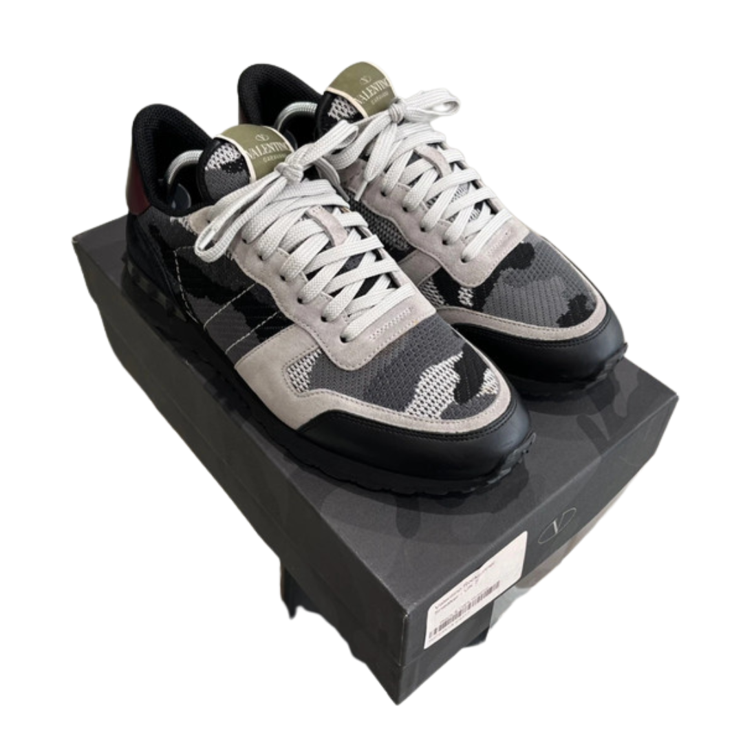 Valentino Garavani Rockrunner Sneakers (Dark Grey)
