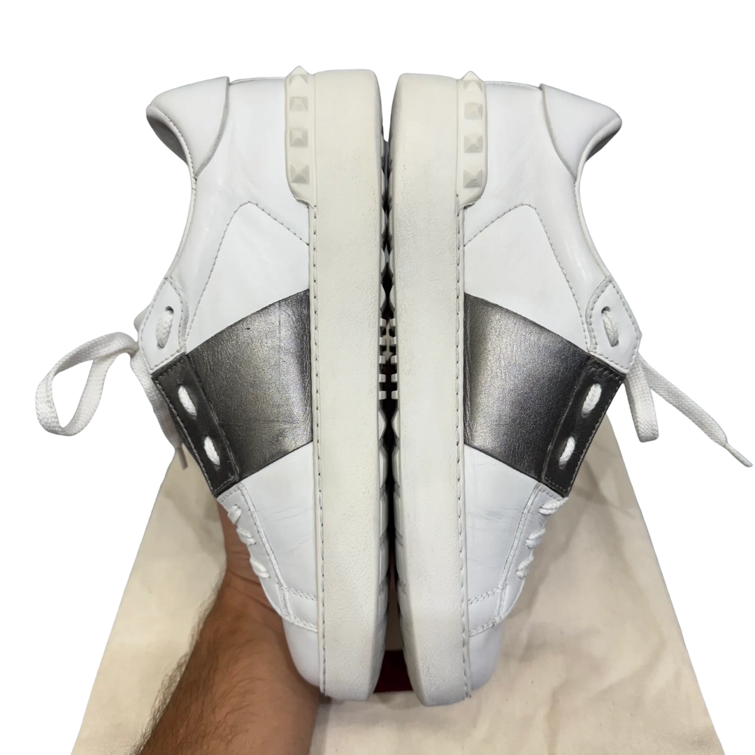 Valentino Garavani Open Sneakers (White Bronze) (Women's)