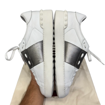 Valentino Garavani Open Sneakers (White Bronze) (Women's)