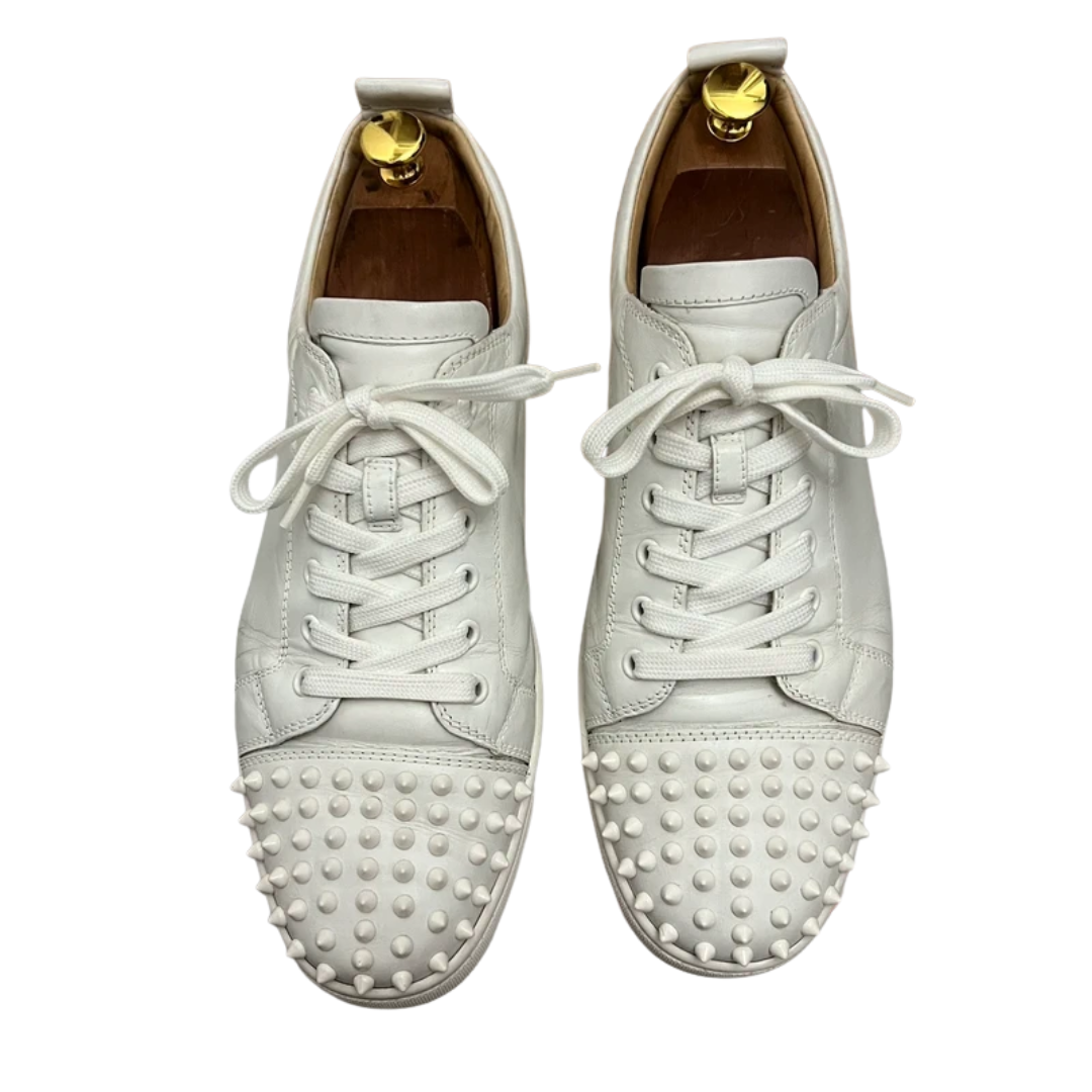 Christian Louboutin Louis Junior Spike Sneakers (White)