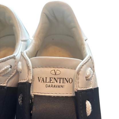 Valentino Garavani Open Sneakers (White Navy) (Women's)
