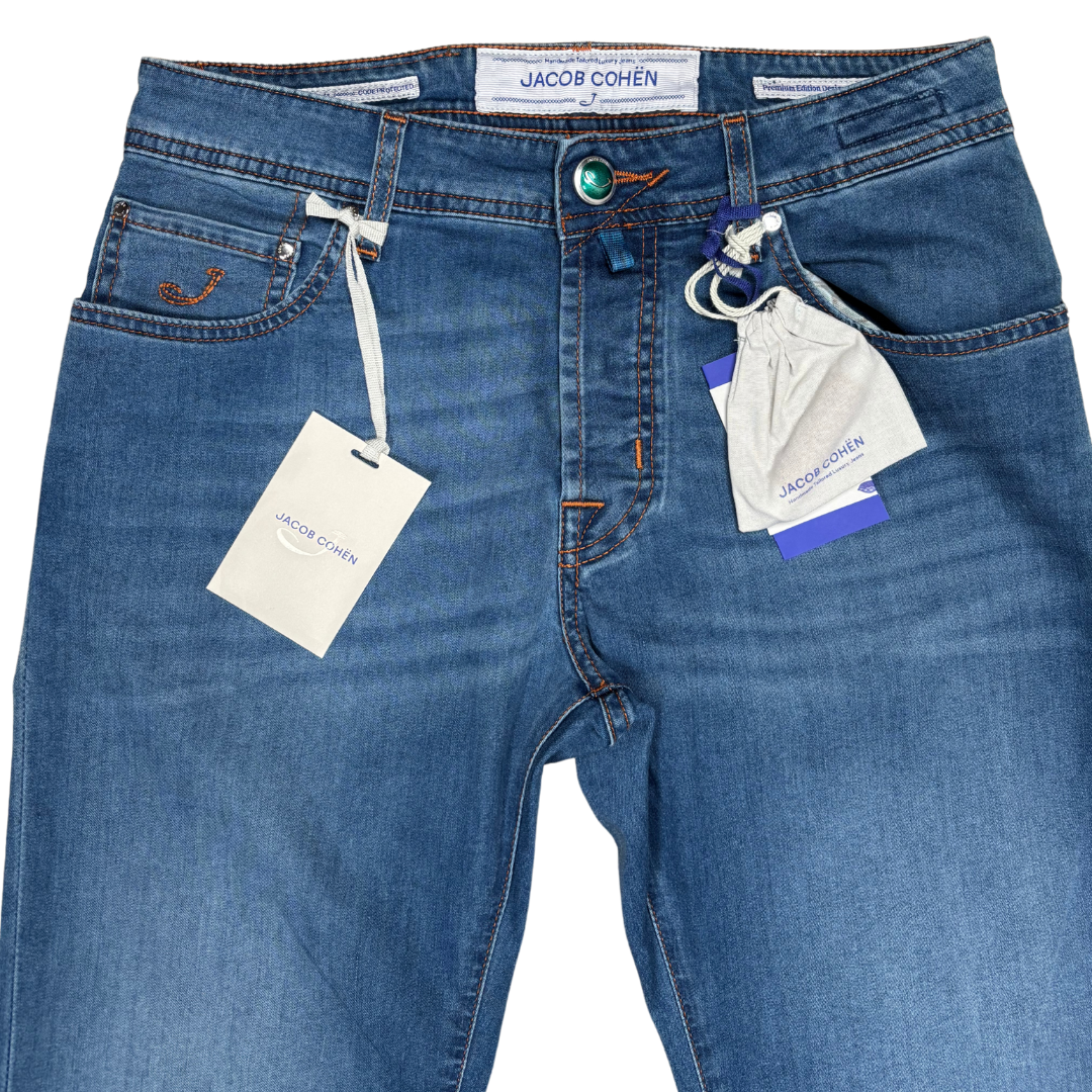 Jacob Cohën 688 Slim Fit Jeans (Navy) (New)