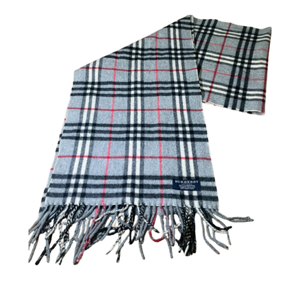 Burberry Scarf (Grey) (Vintage)