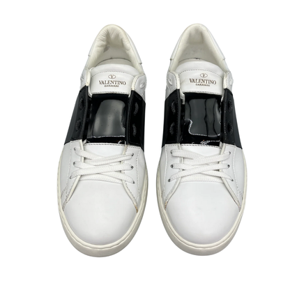 Valentino Garavani Open Sneakers (Patent Black)