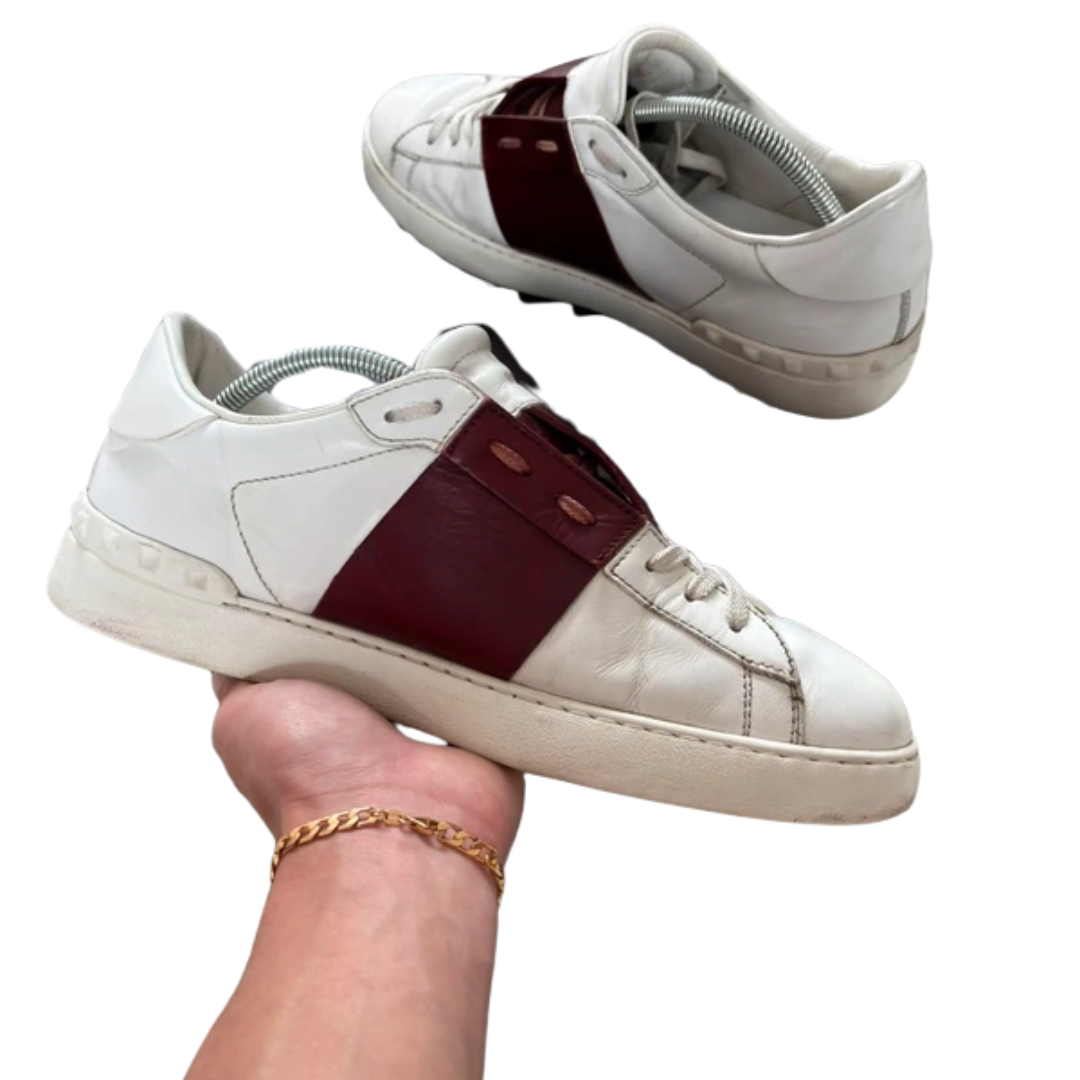 Valentino Garavani Open Sneakers (White Red)
