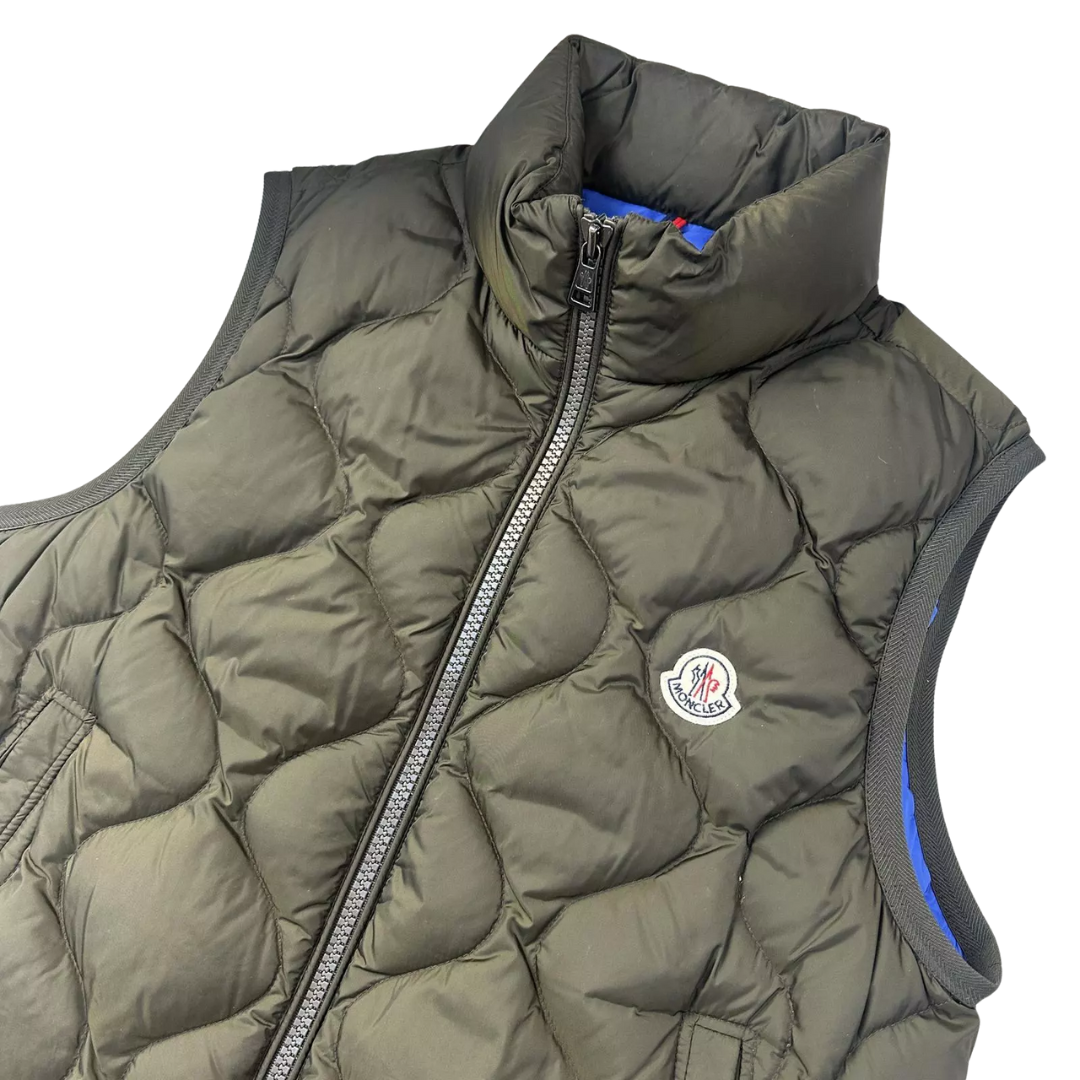 Moncler Allemont Gilet Down Vest (Dark Green)