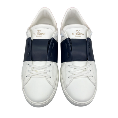 Valentino Garavani Open Sneakers (White Navy)