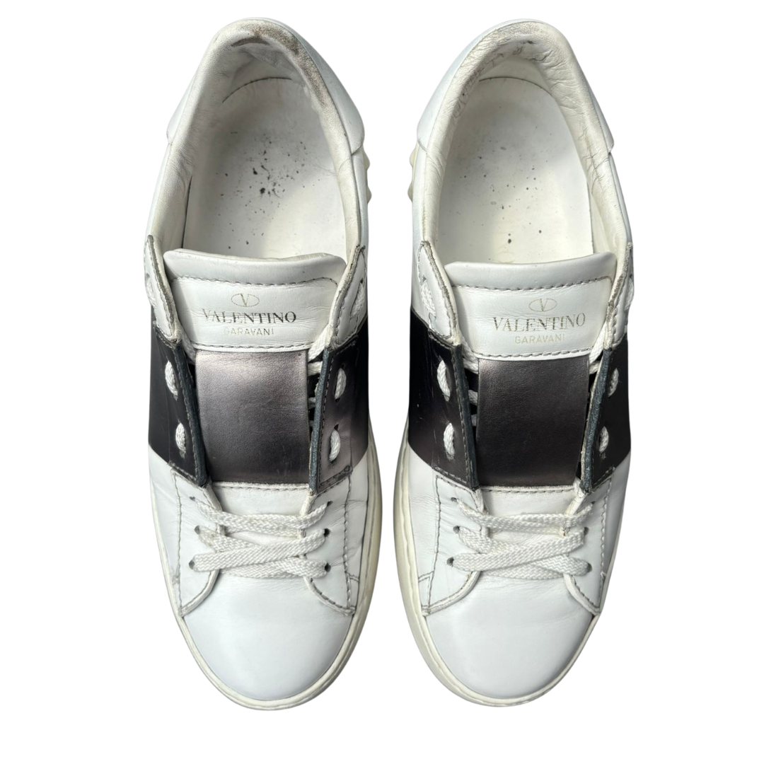 Valentino Garavani Open Sneakers (White Bronze) (Women's)