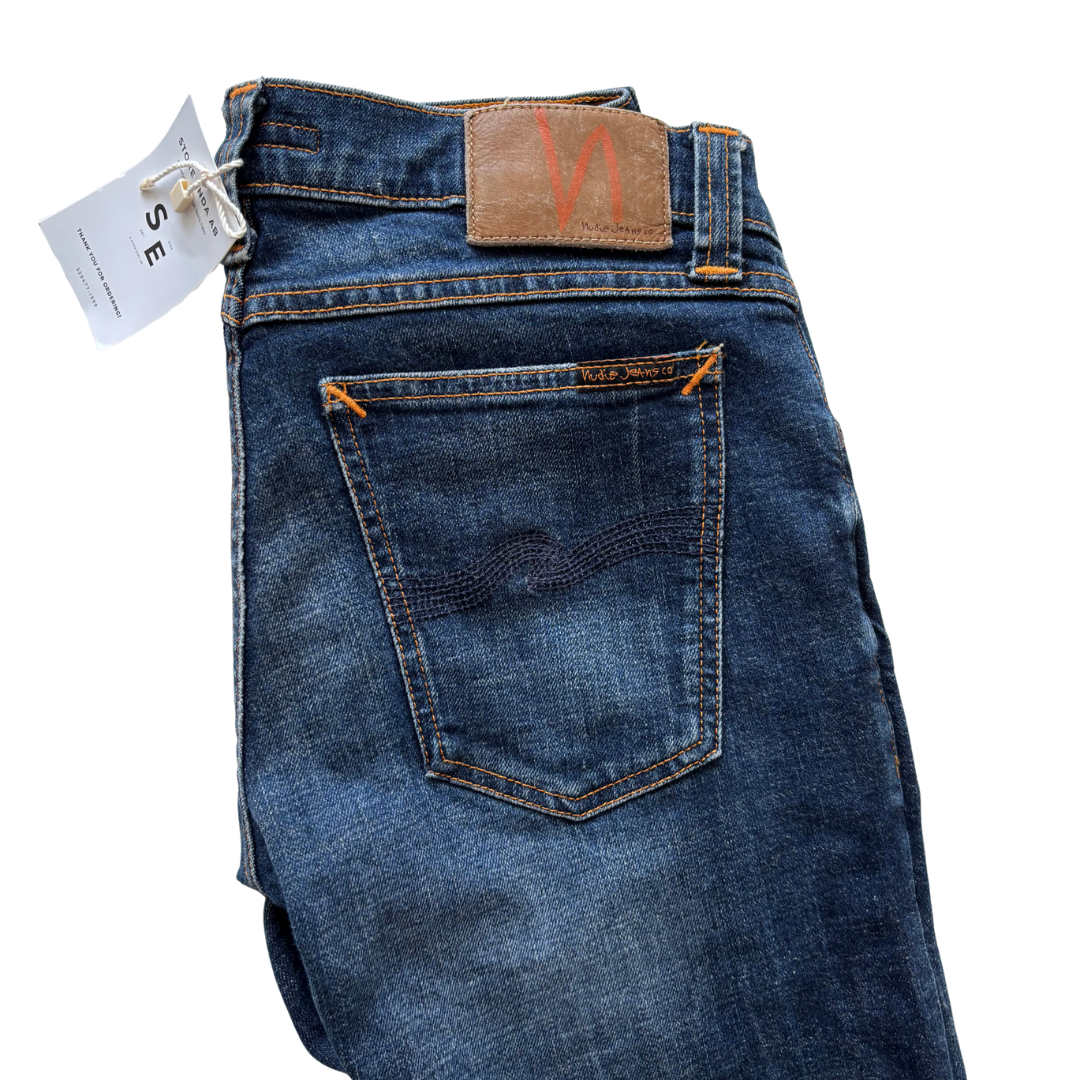 Nudie Tight Long John Slim Fit Jeans (Navy)