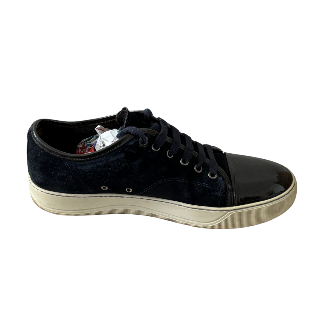 Lanvin Cap Toe Sneakers (Navy)