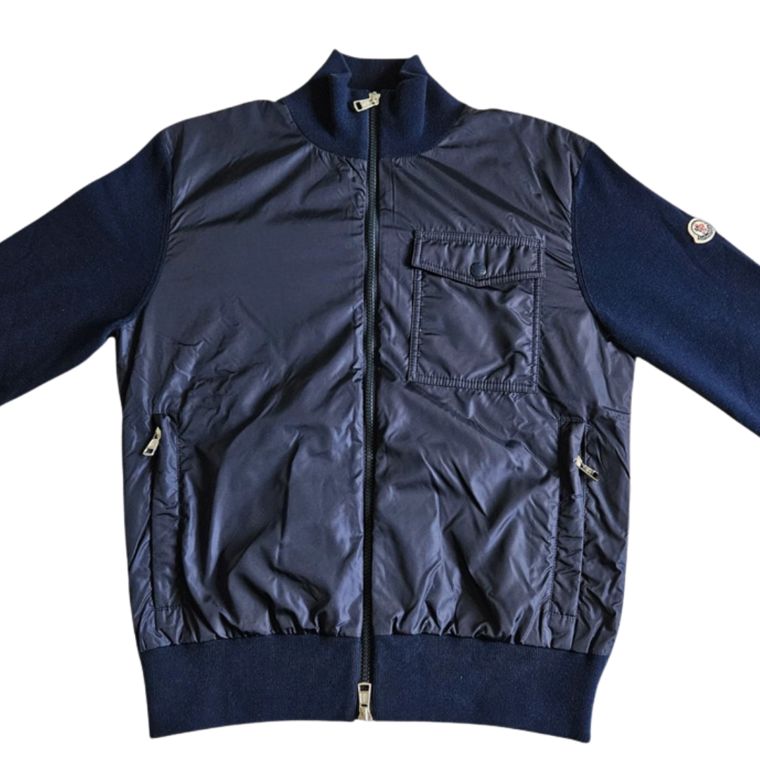 Moncler Cardigan Vest (Navy)