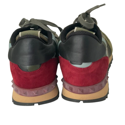 Valentino Camoflage Rockrunner Sneakers (Green &amp; Blue)