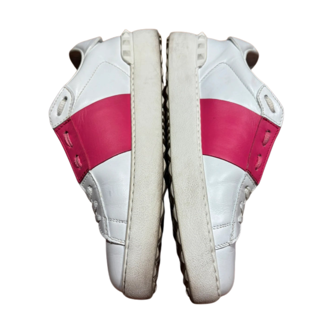 Valentino Garavani Open Sneakers (White Pink) (Womens)