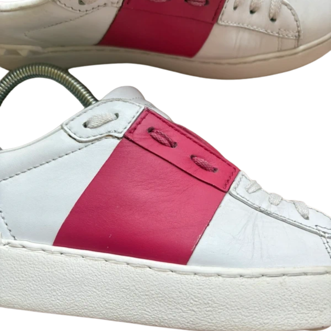 Valentino Garavani Open Sneakers (White Gold) (Women's)