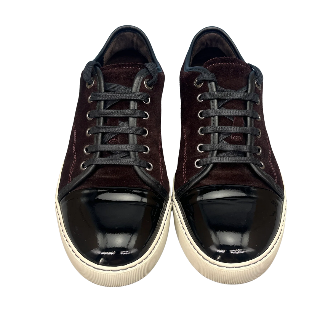 Lanvin Cap Toe Sneakers (Burgundy)