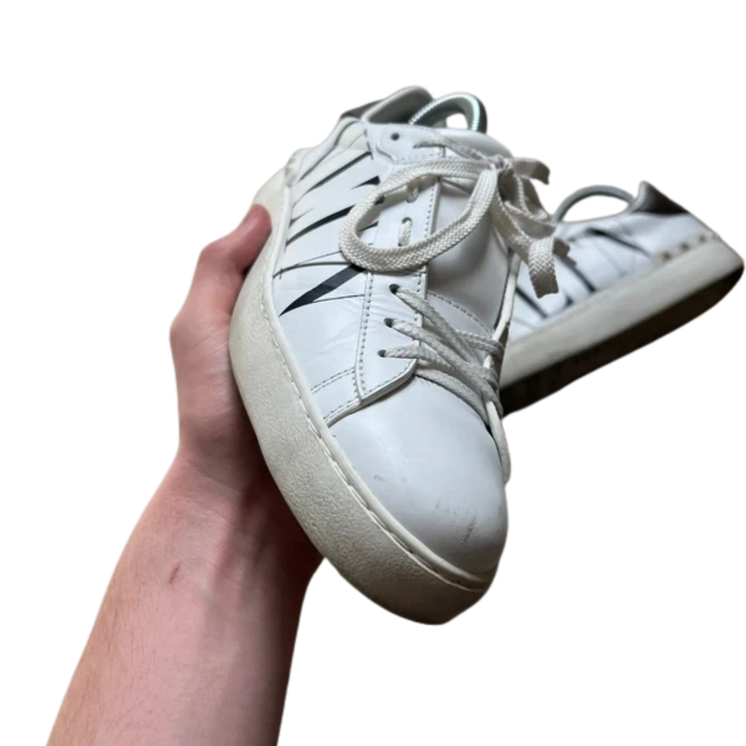 Valentino Garavani Open Sneakers (White Gold) (Women's)