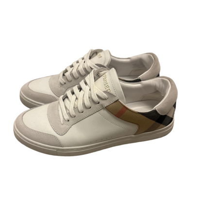 Burberry Checkered Low Sneakers (White)