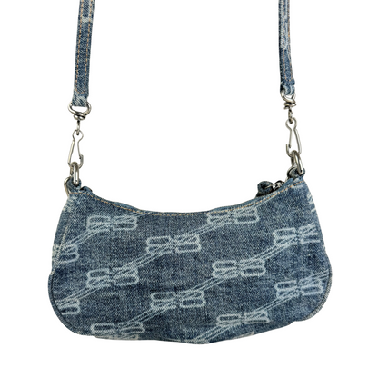 Balenciaga Balenciaga Le Cagole Mini Handbag (Blue Denim)