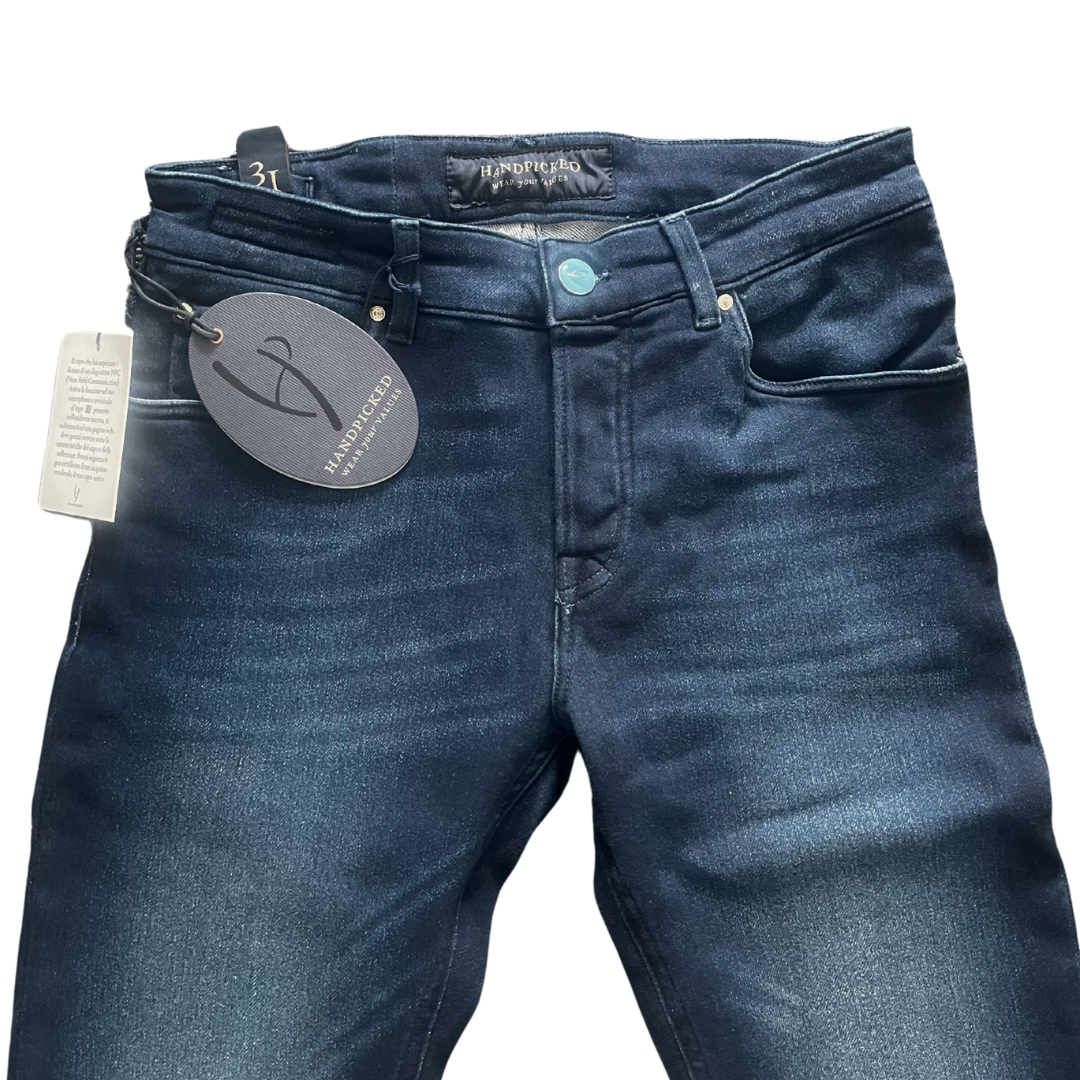 Handpicked Orvieto Slim Fit Jeans (Navy) (New)