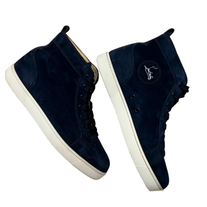 Christian Louboutin Louis High Top Sneakers (Navy)
