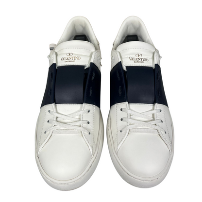 Valentino Garavani Open Sneakers (White Navy)
