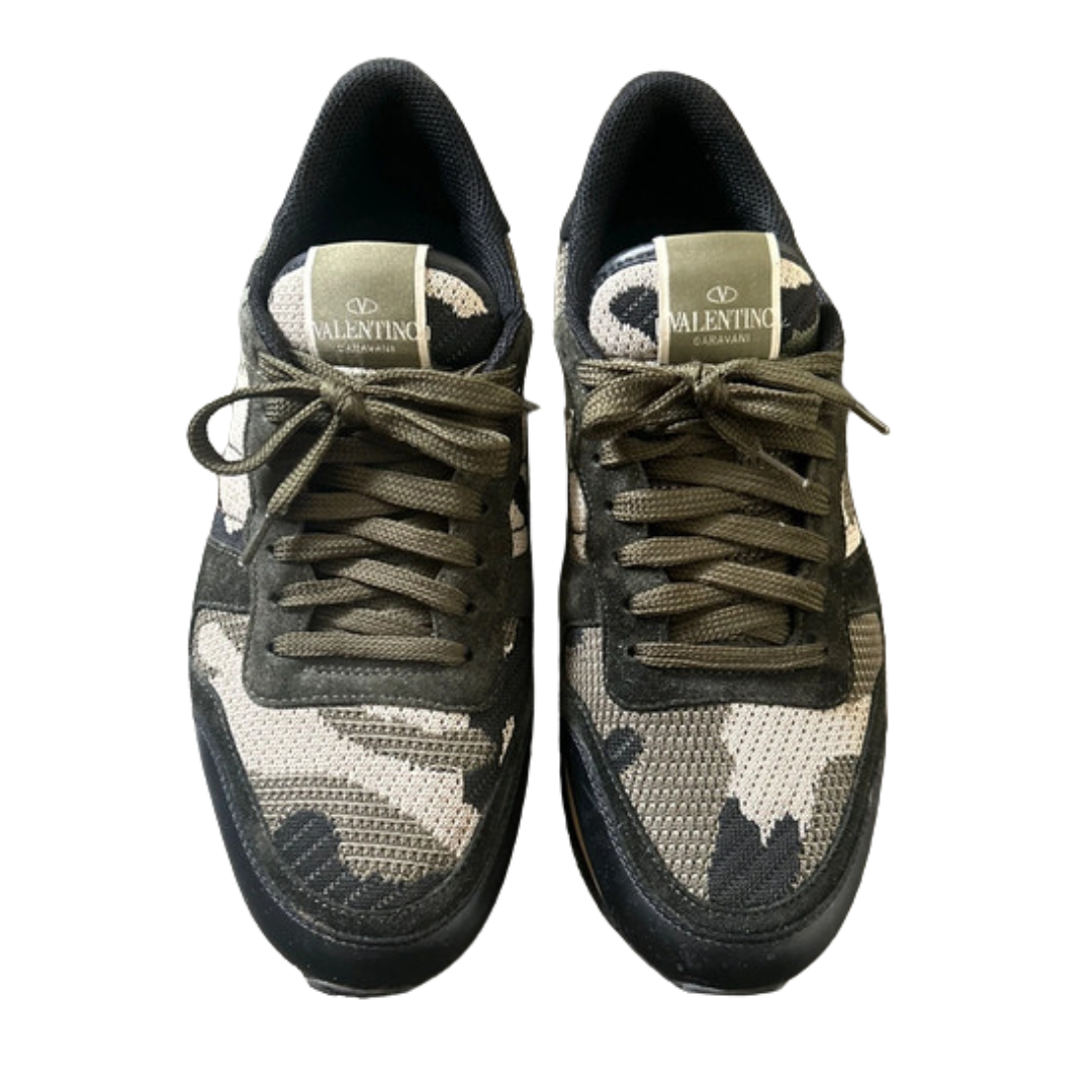Valentino Garavani Rockrunner Sneakers (Dark Green)