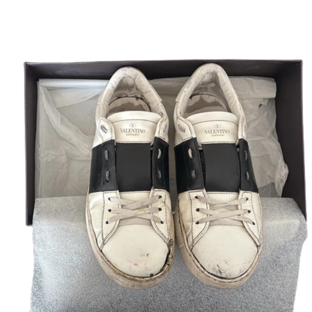 Valentino Garavani Open Sneakers (White Black)