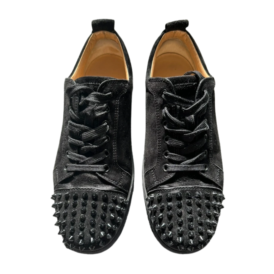 Christian Louboutin Louis Junior Spike Sneakers (Black)