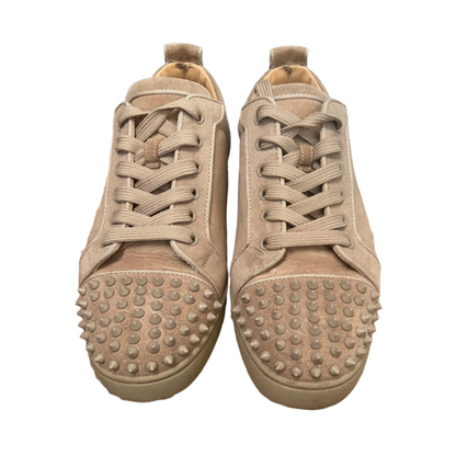 Christian Louboutin Louis Junior Spike Sneakers (Beige)