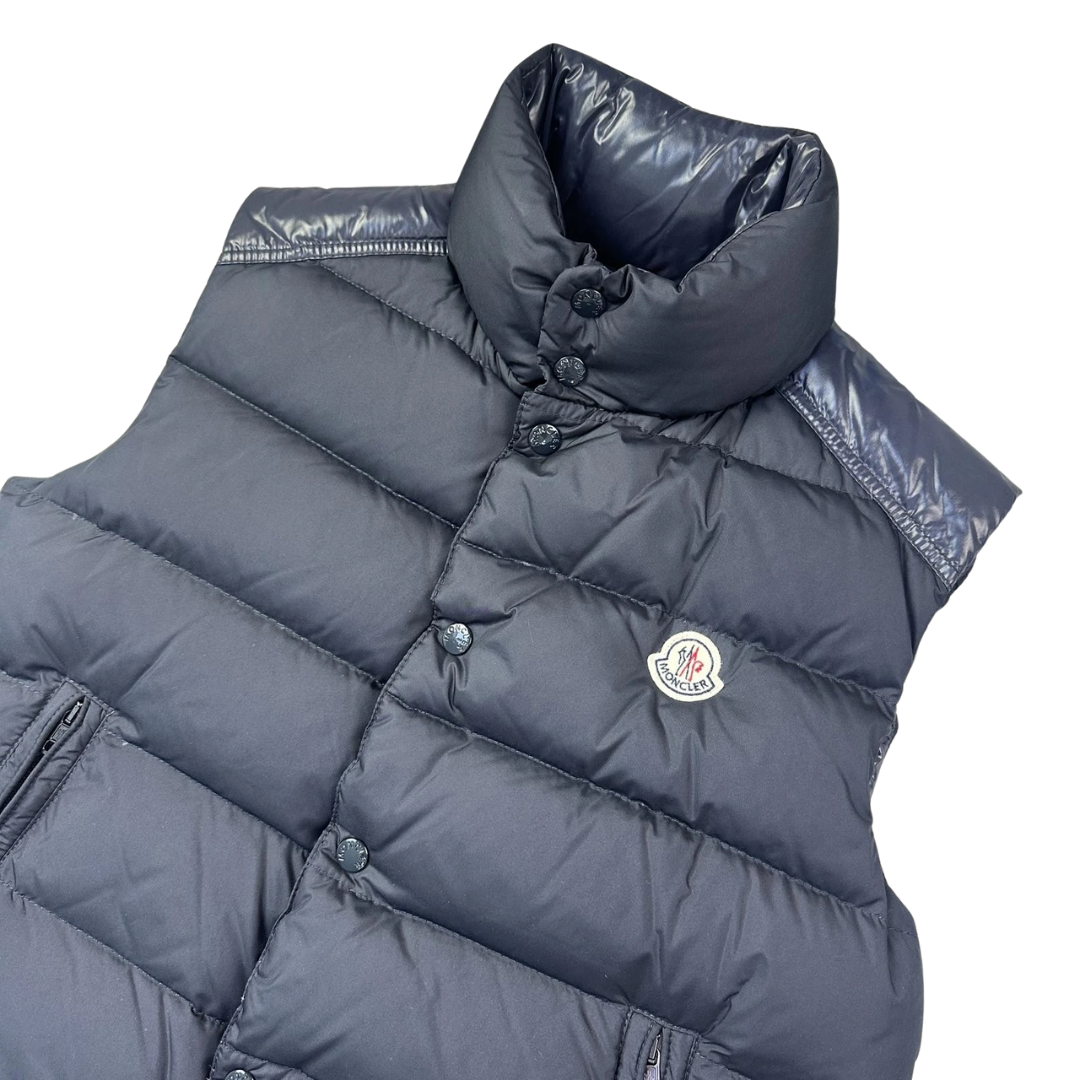 Moncler Cheval Down Gilet Vest (Black)