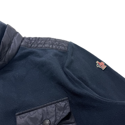 Moncler Maglia Fleece Cardigan Jacket (Navy)