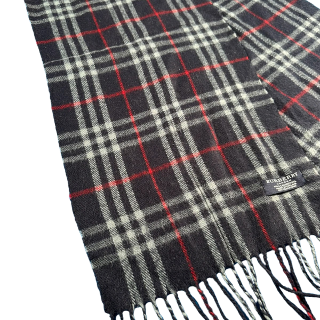 Burberry Scarf (Navy) (Vintage)