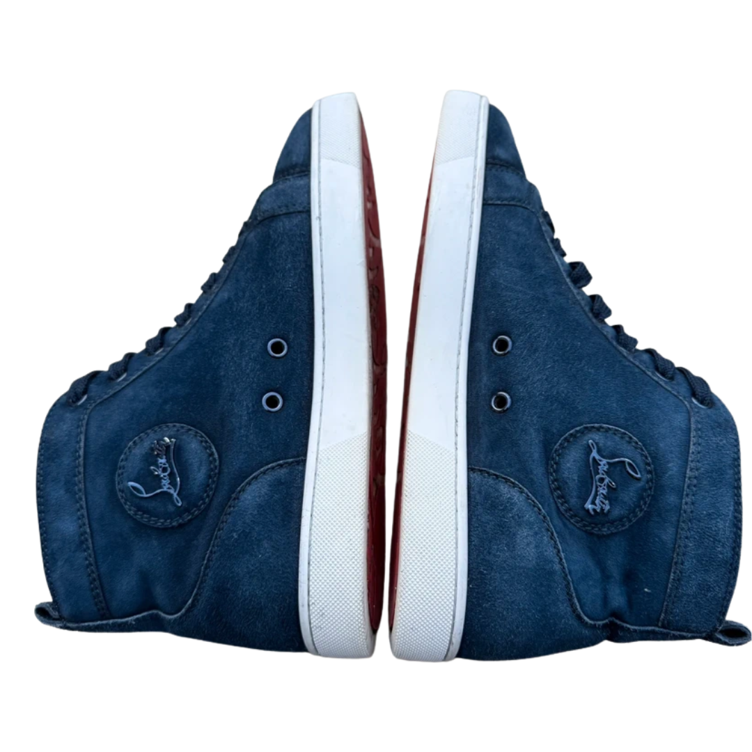Christian Louboutin Louis High Top Sneakers (Navy)