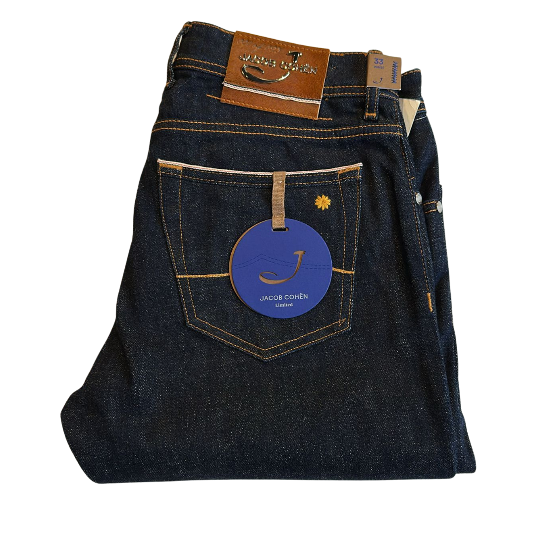 Jacob Cohën Limited Edition 622 Slim Fit Jeans (Navy) (New)