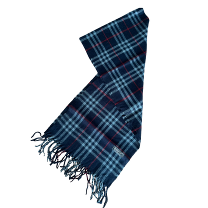 Burberry Scarf (Navy) (Vintage)