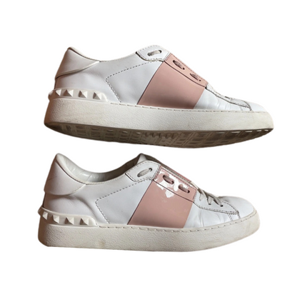 Valentino Garavani Open Sneakers (White Pink) (Womens)