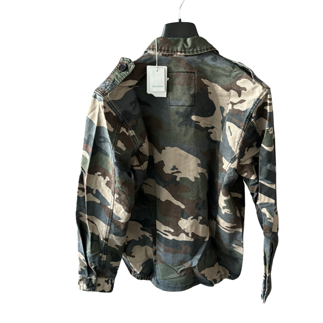 Zadig & Voltaire Camo Overshirt Jacket (Earth) (New)