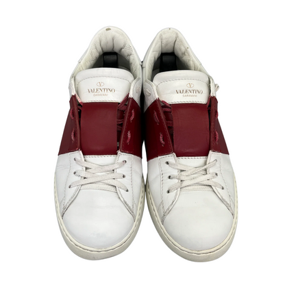 Valentino Garavani Open Sneakers (White Red)