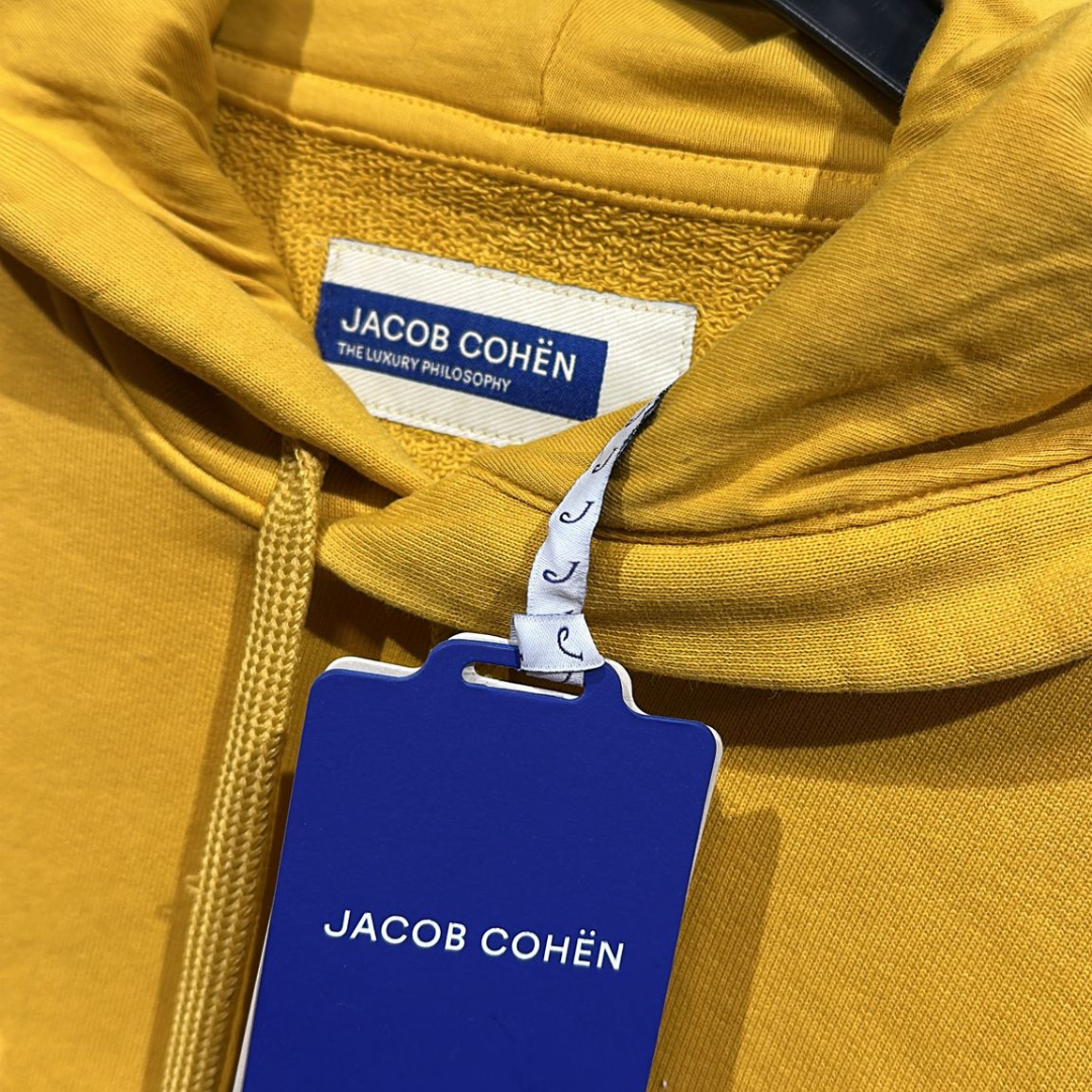 Jacob Cohën Hoodie Sweatshirt (Yellow) (New)