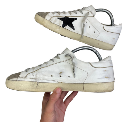 Golden Goose Superstar Sneakers (White Black)