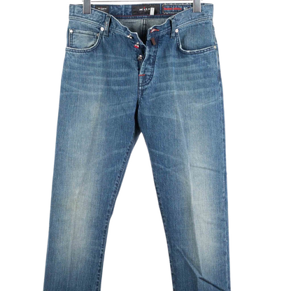 Kiton Napoli Slim Fit Limited Edition Jeans (Blue) (New) (Pair 07/12)