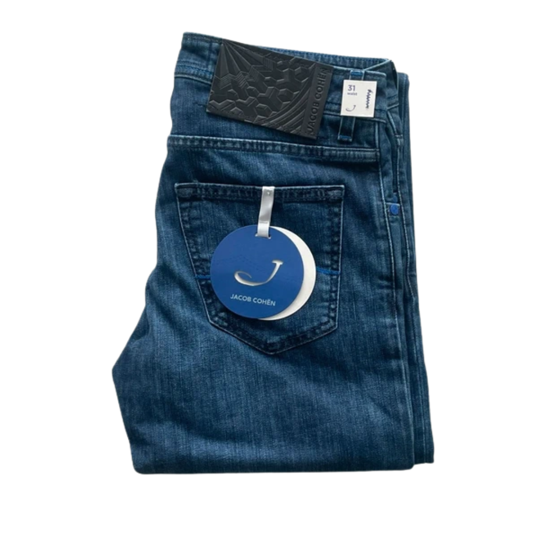 Jacob Cohën 622 Slim Fit Jeans (Navy) (New)